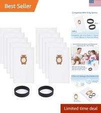 10 Pack Vacuum Cleaner Bags and 2 Belts Compatible with Kirby Vacuum Bags 204...
