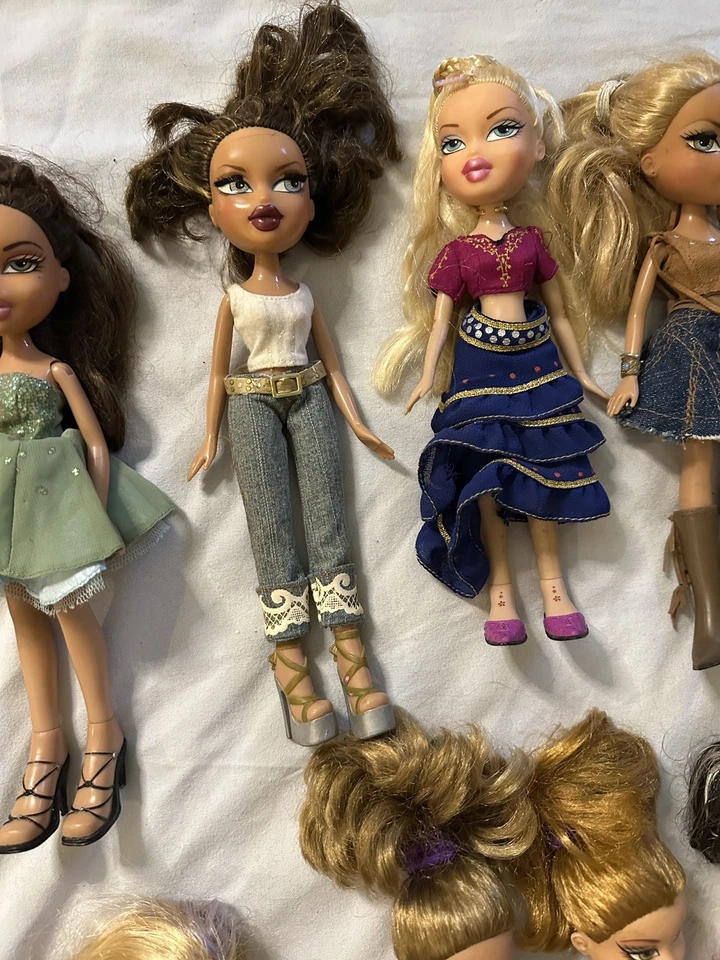Lote de 10 muñecas Bratz vintage plus con ropa zapatos MGA 2001 Foto 3 de 4