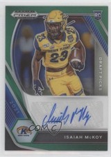 2021 Panini Prizm Draft Picks Green Isaiah McKoy #DPA-IMC Auto 11yh