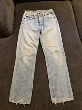 Vintage Levi Women  s Denim Jeans Size Small Light Wash Made In USA