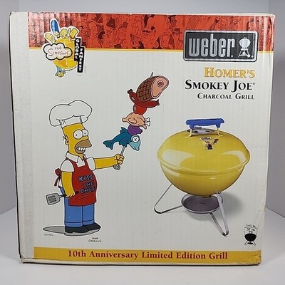 The Simpsons Homer's Smokey Joe 14'' Weber Grill 10th Anniversary Limited Edition