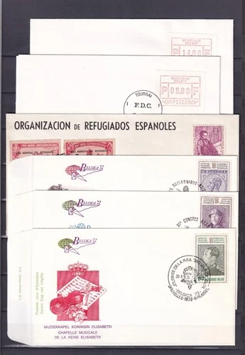 [LG78027] Belgium Nice Lot FDC First Day Cover UNG