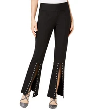 I.N.C Womens Split Grommeted Casual Wide Leg Pants