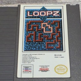 Loopz (Nintendo NES) Complete in Box CIB Authentic Tested 