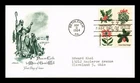 DR JIM STAMPS US COVER CHRISTMAS PLANTS FIRST DAY ISSUE SETENANT ARTMASTER