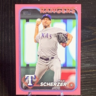 2024 Topps #600 Max Scherzer Mother s day Pink /50