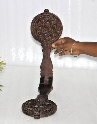#ad 1800#x27;s Vintage Wooden Baking Hand Cookie Mold Handcrafted Old Original Engraved $80.90