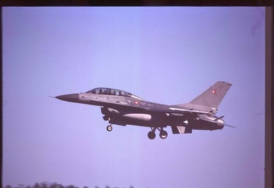 Top aircraft slide F-16BM ET-199 Royal Danish Air Force Ramstein AB