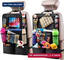 Backseat Car Organizer, Kick Mats Back Seat Protector with Touch Screen