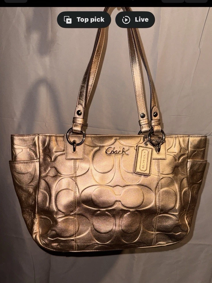Coach Gold Metal Bags & Handbags for Women for sale | eBay