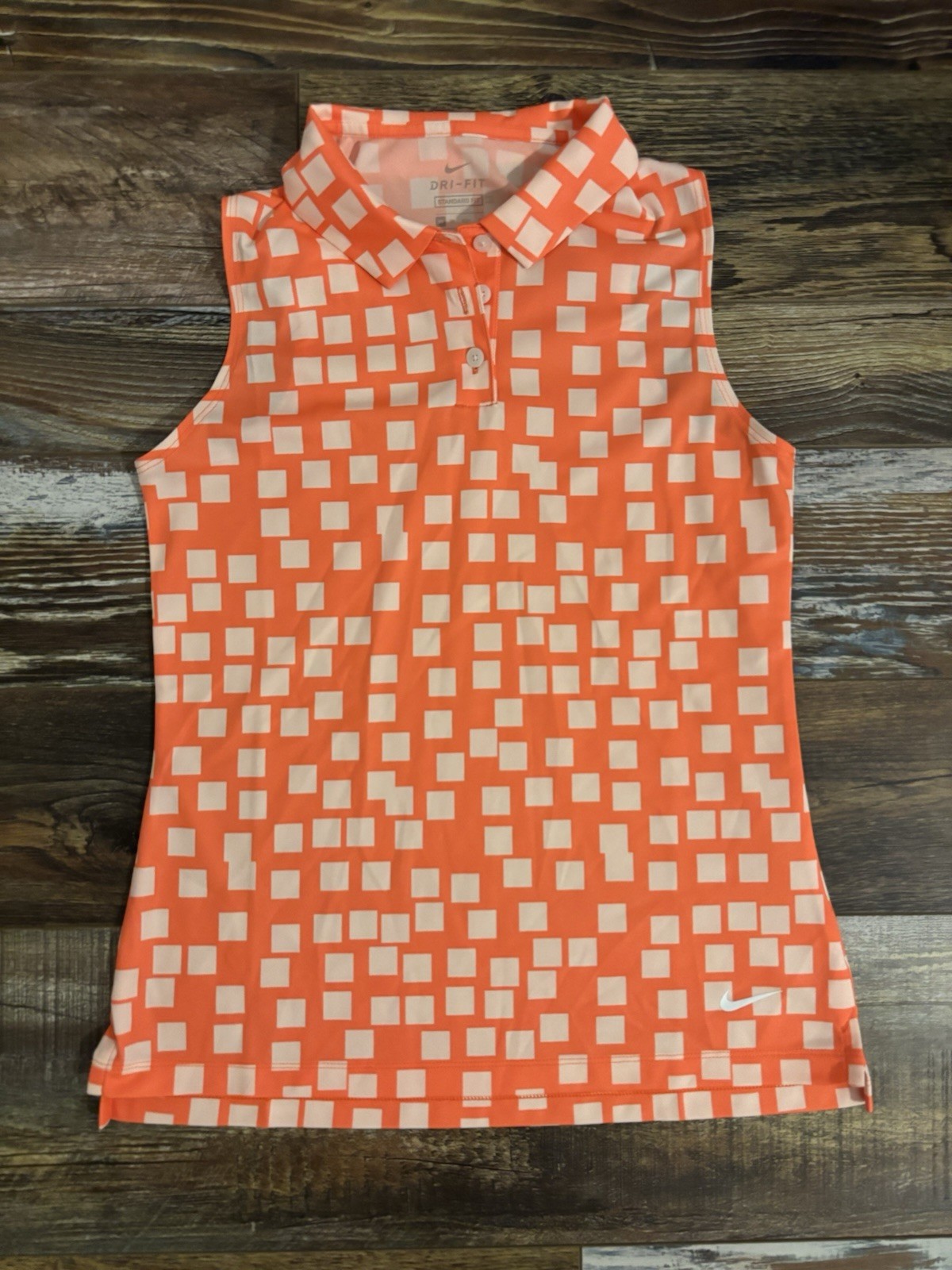 Nike Dri-fit Standard Fit Women’s Golf Tank Top Size X-small Orange