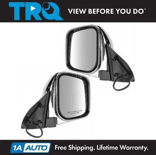 TRQ Driver & Passenger Side Mirror Set For 97-02 Mitsubishi Montero Sport