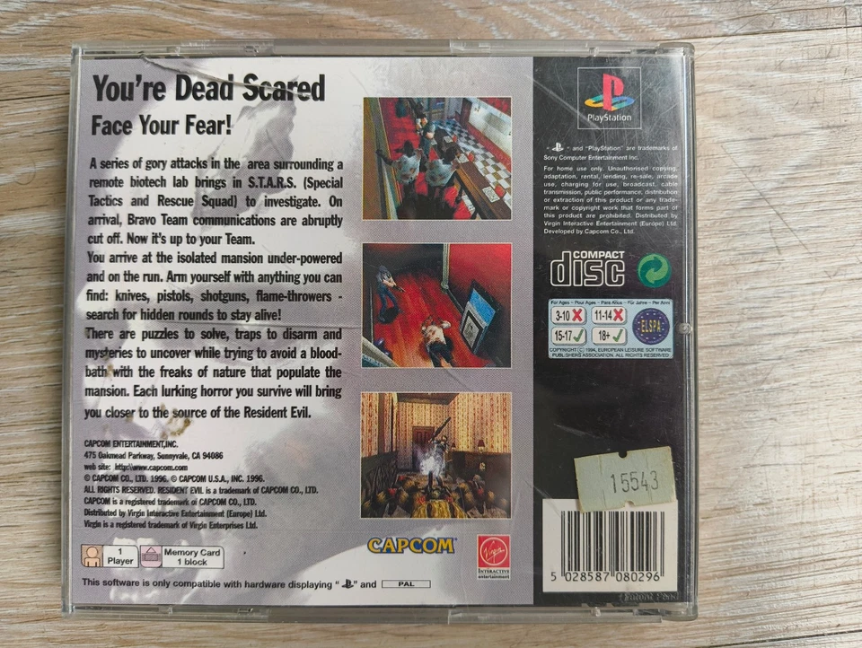 Resident Evil PlayStation PS1 game - Image 2 of 4