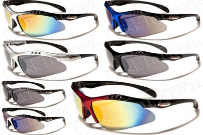 New X Loop Sports 100% UV400 Sunglasses Baseball Cycling Bike Wraps Gray xl525