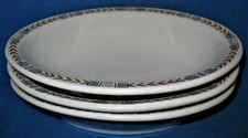 Vintage Shenango Oval Serving Bowl 1968-1976 Esquire Pattern Restaurantware 10"