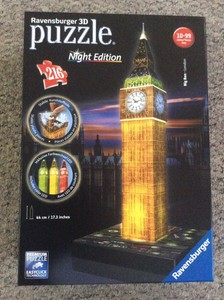 big ben 3d puzzle night edition