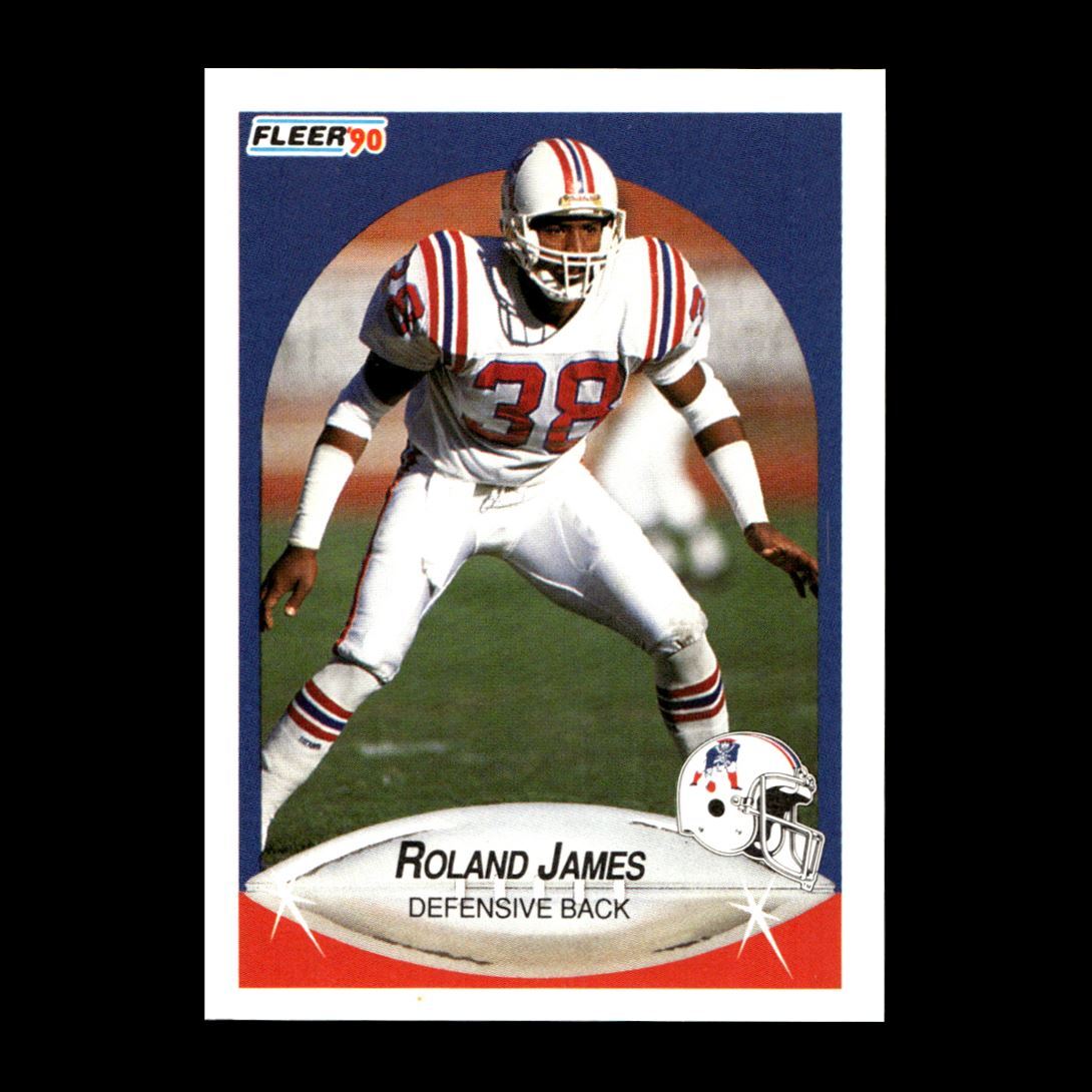 Roland James 1990 Fleer New England Patriots #320 R325D 22 | eBay