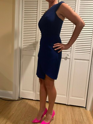 navy blue dress with pink heels Pink Dress Blue Heels