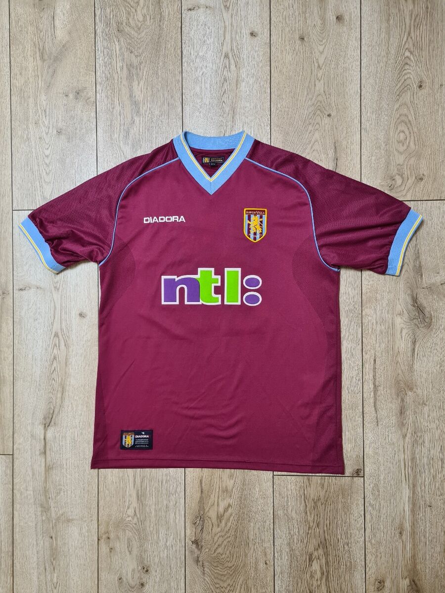 ASTON VILLA 2001 2002 HOME VINTAGE FOOTBALL SHIRT SOCCER ASTON VILLA 2001 2002 HOME VINTAGE FOOTBALL SHIRT SOCCER
