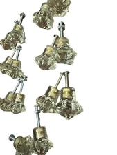 14 Victorian Style Revival 12 Point Faceted Glass Pulls