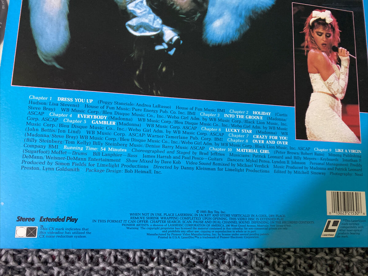 Madonna Laser Disc The Virgin Tour 1985 N. M Rare | eBay Madonna Laser Disc The Virgin Tour 1985 N. M Rare | eBay