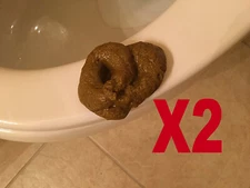 2-Pack:Realistic Party Pooper Fake Poo Novelty Toy Birthday Prank Gift Joke