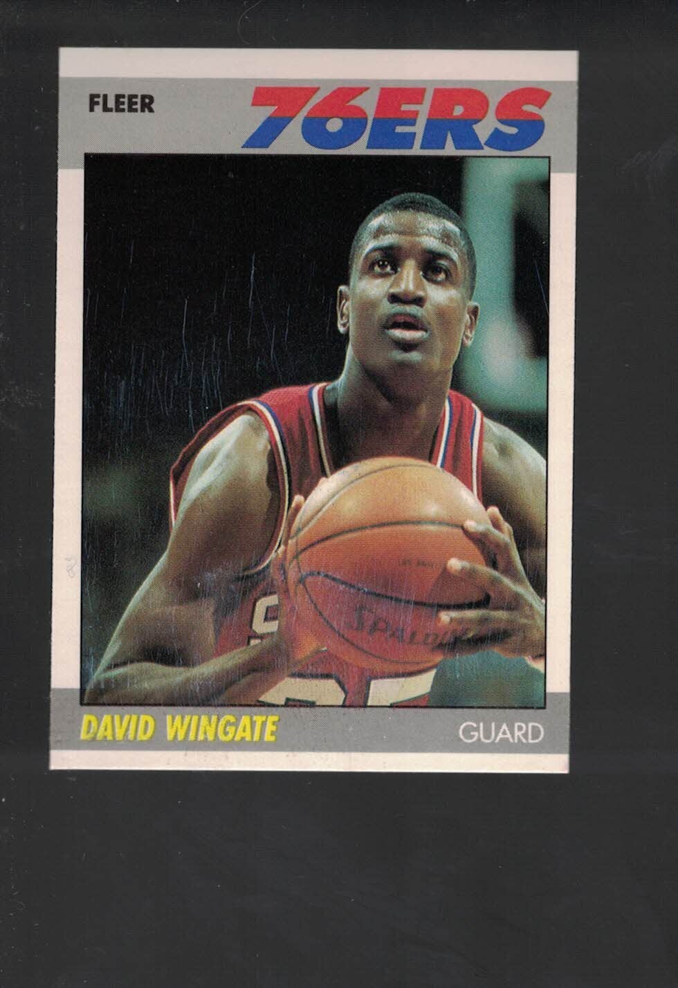 1987-88 Fleer Basketball David Wingate ##125 *76er's*