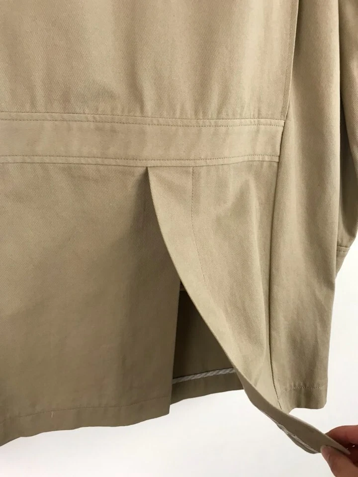 NSF Para Hombres Medio Bronceado Abotonable Abrigo Extraíble Forro a Cuadros Chaqueta Foto 4 de 4