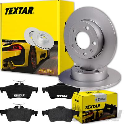 TEXTAR BREMSSCHEIBEN 265mm + BELÄGE HINTEN passend für MAZDA 3 BK BL