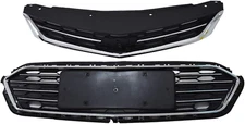 Front Upper Lower Bumper Grill Grille 2PCS for Cruze 2016 2017 2018