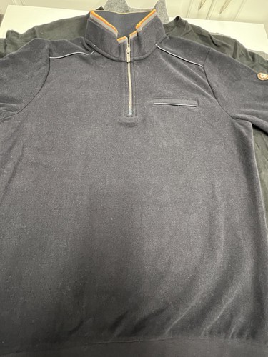 NWT - Benson & Cherry MELO 1/4 Zip Pullover Blue Men’s Sweater - Medium M - Picture 3 of 9