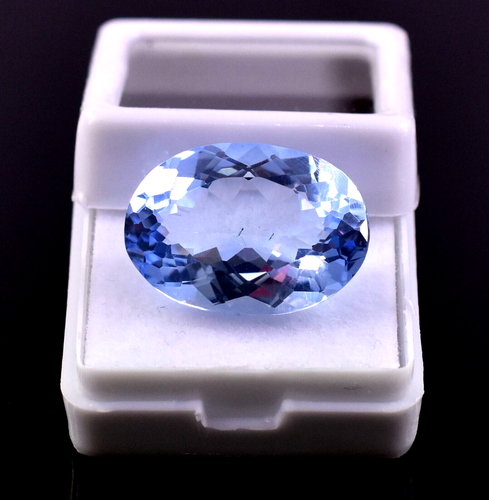 Aigue-marine Naturelle Du Brésil - 11,60 Carats - Taille Ovale 16x12 Mm - Certifiée GDL - Non Traitée