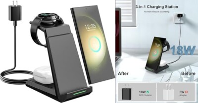 Cargador inalámbrico para Samsung Estación de carga en para 