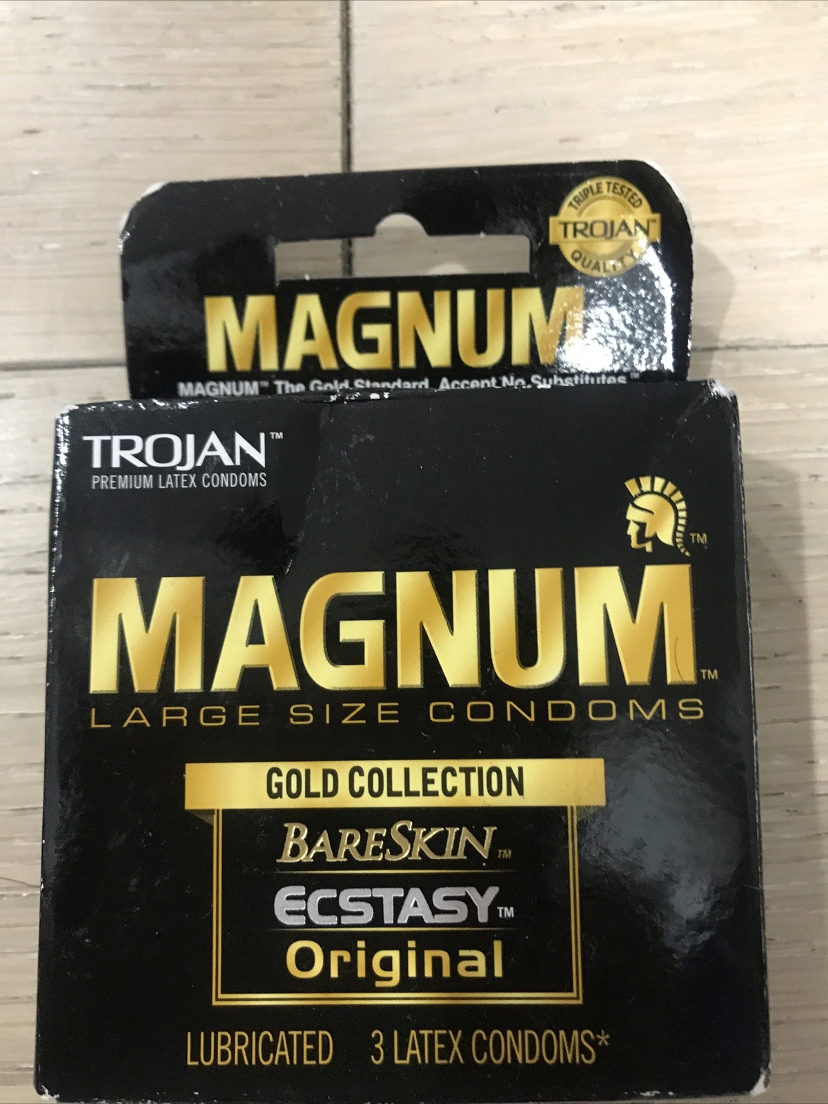 HY Trojan Magnum Large Size Gold Collection Condoms | eBay