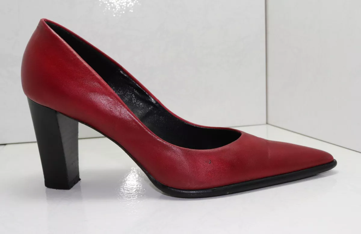 Escarpins clearance cuir rouge