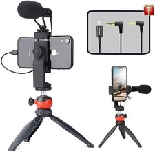 EACHSHOT Video Equipment Vlog Microphone Live Broadcast Vlogging Set for Phone