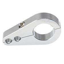 1" Dual Throttle Clutch Cable Brake Line Clamp for Harley Suzuki Handlebar Frame