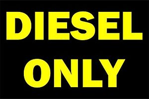  Sticker  decal  vinyl car  diesel only rental  vehicle  black 