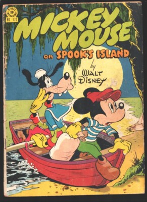 Mickey Mouse-Four Color Comics #170 1947-Dell-on Spook Island-Walt