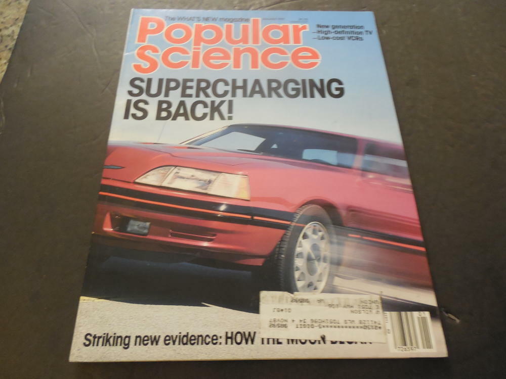 Popular Science Jan 1987 Supercharging Is Back, HD TV      ID:33565