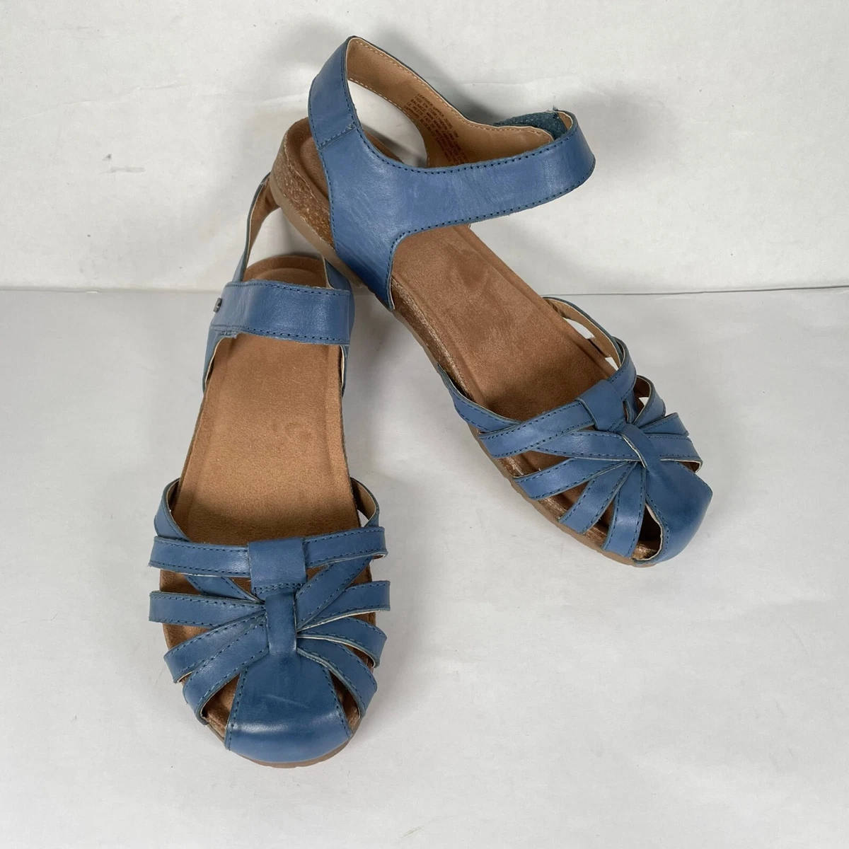 Earth Origins Lyndon Lana Womens Size 10 M Blue Leather Comfort