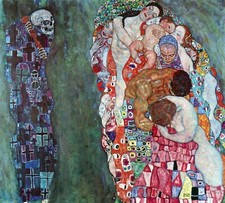 Death and Life by Gustav Klimt Giclee Fine Art�Print Reproduction on Canvas