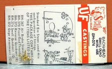 CAL-SCALE HO SCALE BACKHEAD SMALL QUADRANT MISC. USES # BH-374