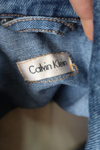 CALVIN KLEIN JEANS GIUBBINO DENIM COTONE UOMO Tg 3XL MAN CASUAL VINTAGE JACKET - Imagen 10 de 10