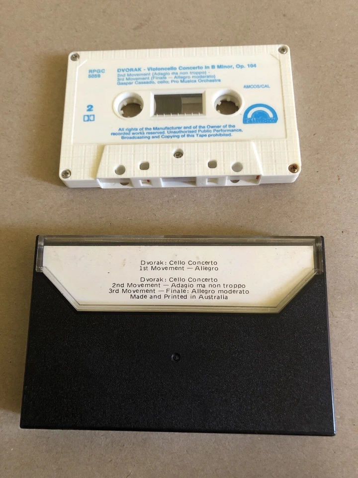 DVORAK Cello Concerto GASPARDO CASSADO / Perlea ~ Rainbow Australia Dolby - Image 2 of 3