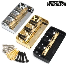 Wilkinson WTBS SHORT Telecaster Guitar Bridge w/ Compensated Brass Saddles Tele