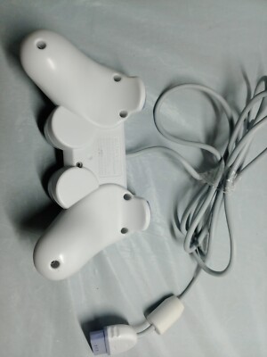 Manette DualShock Blanche Pour PlayStation (PSone) - Version Européenne, En Bon état D'occasion