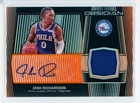 2019-20 Josh Richardson Panini Obsidian Autographed Patch Rookie Card 19/50