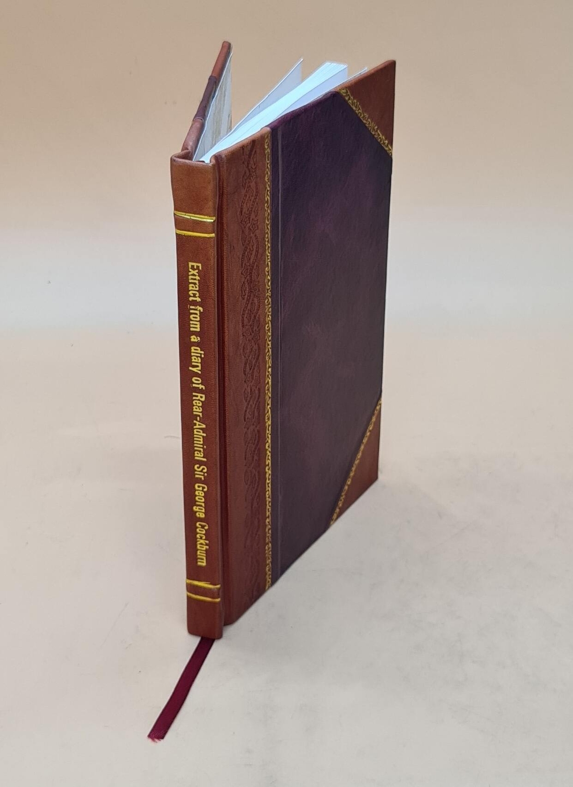 Rear-Admiral Sir George Cockburn Diary Extract Leather Bound Edition