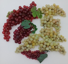Lot Vintage MCM Artificial Faux Rubber Grapes...